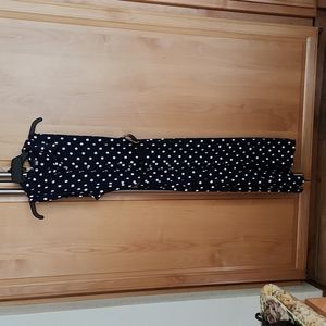 Tommy Hilfiger midi dress patriotic navy/red dot sleeveless  Size 14 NWT